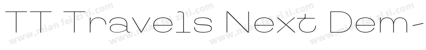 TT Travels Next Dem字体转换